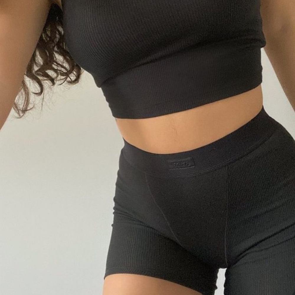 Skims Cotton Rib Boxer Shorts